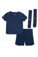 Paris Saint-Germain Babyklær Hjemme Fotballdrakt til barn 2023-24 Korte ermer (+ Korte bukser)